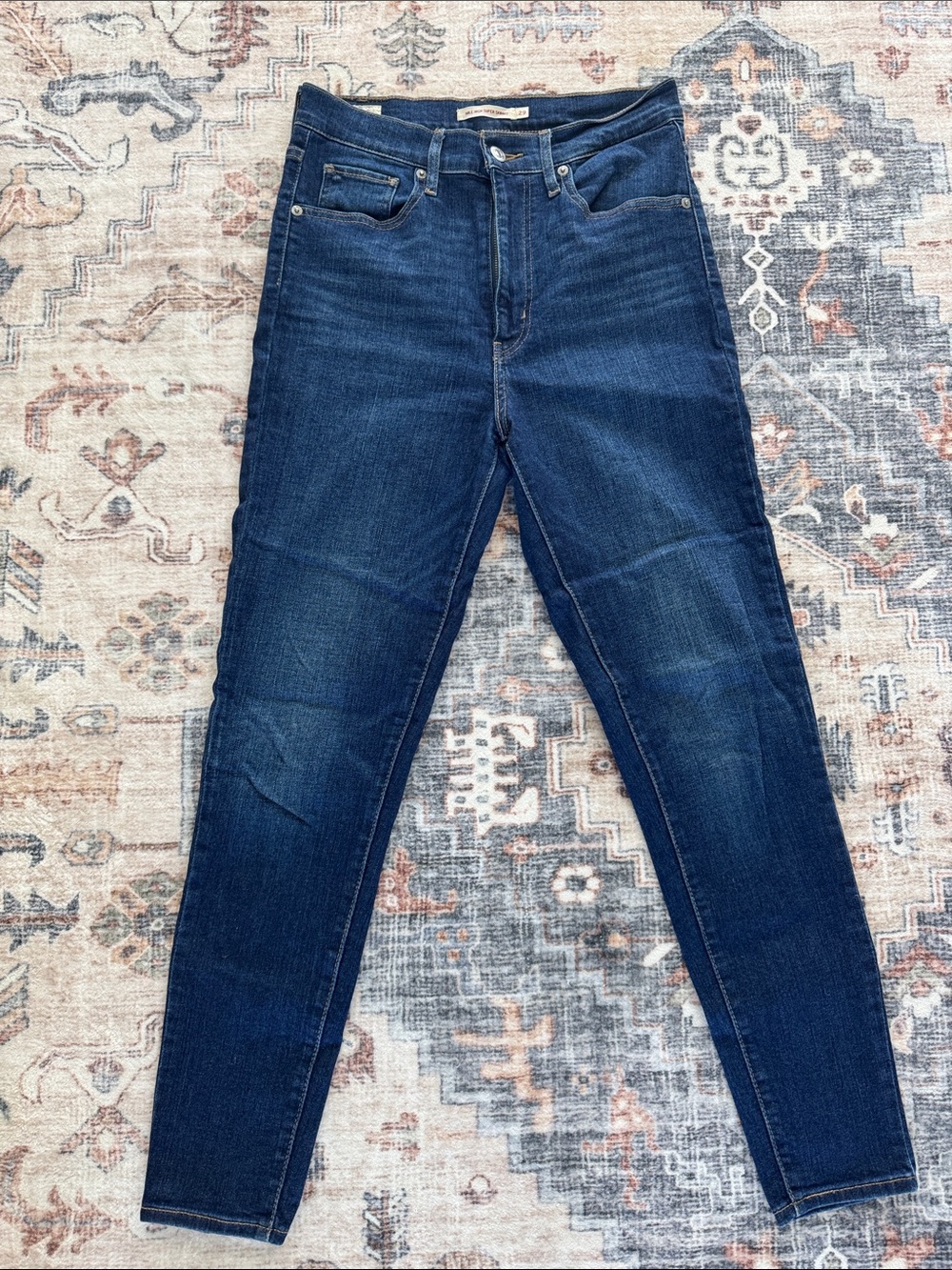 Levi's Mile High Women's Skinny Jeans in Dark Blue Wash